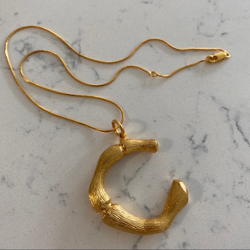 Letter C Pendant Necklace
